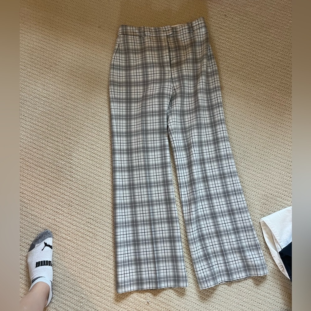 Aritzia Wilfred plaid trousers